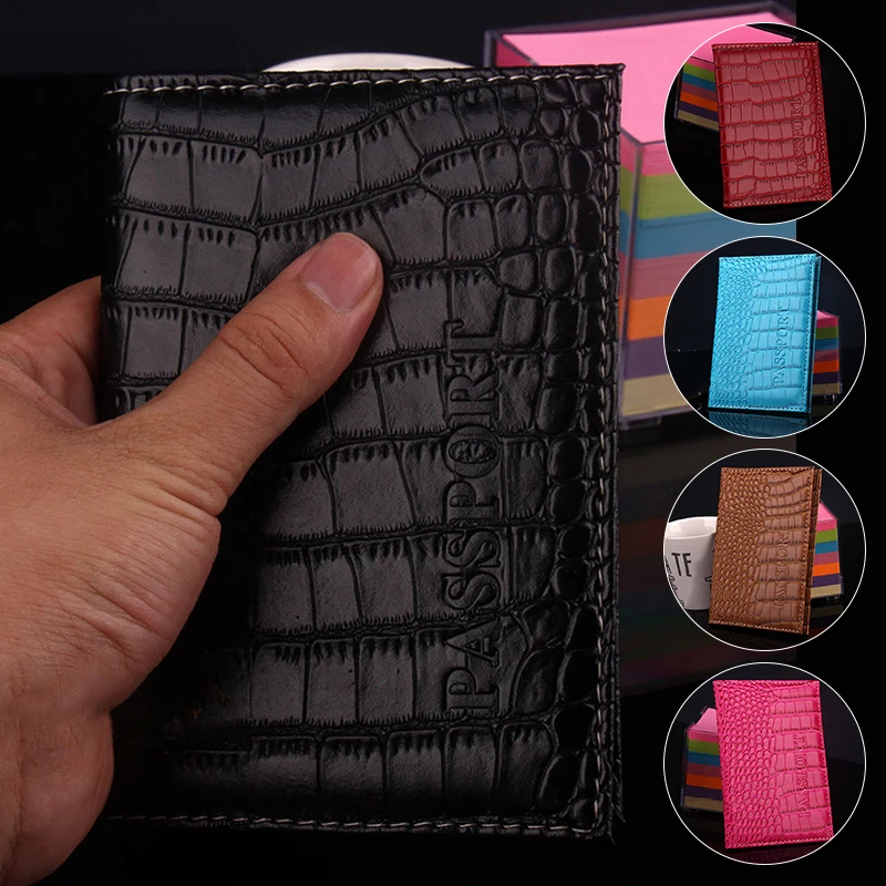 Чехол унисекс для удостоверения личности чехол с узором под кожу крокодила