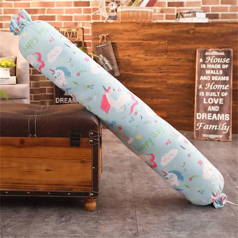 Съемная и моющаяся хлопковая длинная полосатая Подушка Милая цилиндрическая