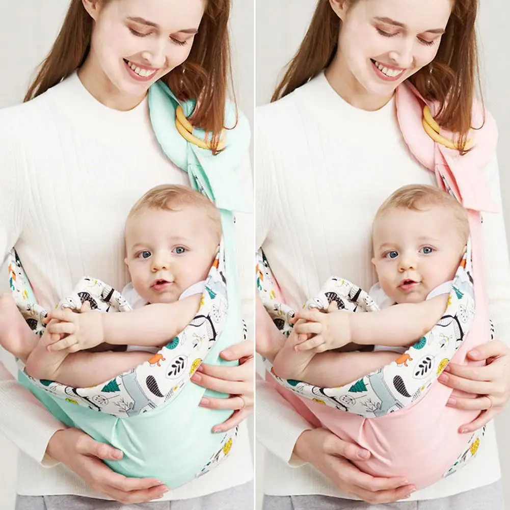 

Baby Carriers From Newborn - Breastfeeding Sling - Wrap Baby Carrier - Natural Cotton Multi Position Soft Sling For Newborns Inf