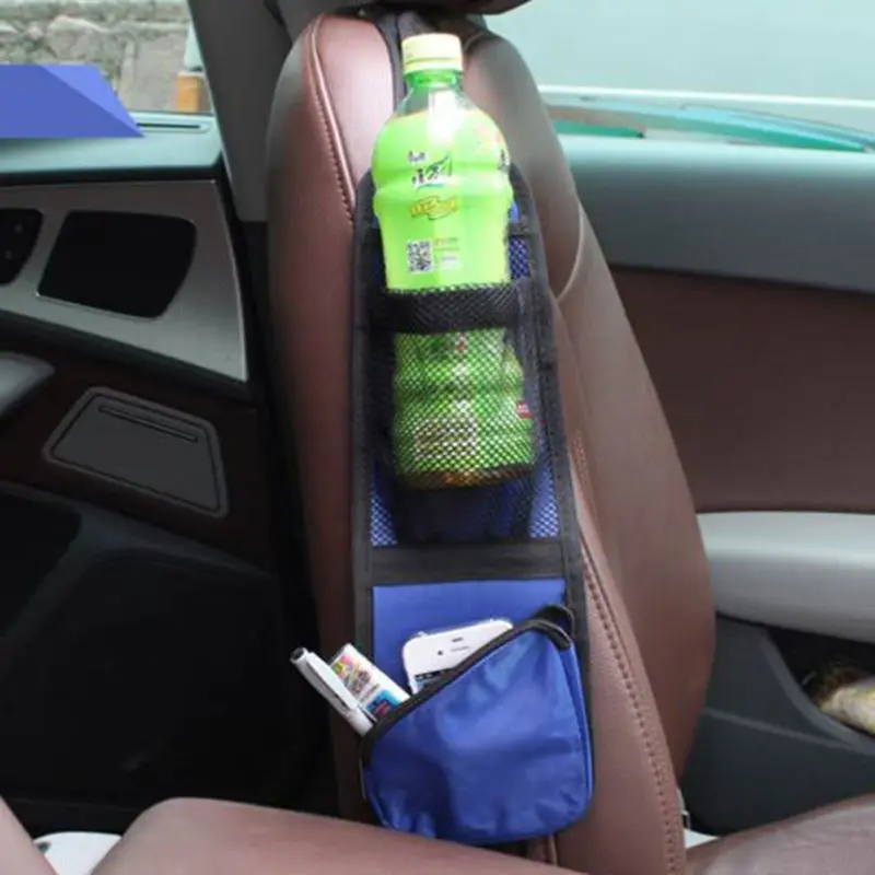 

Auto Car Side Seat Pocket Organiser Tidy Accessory Storage Collector Hang Bag Pouch Cup Holder