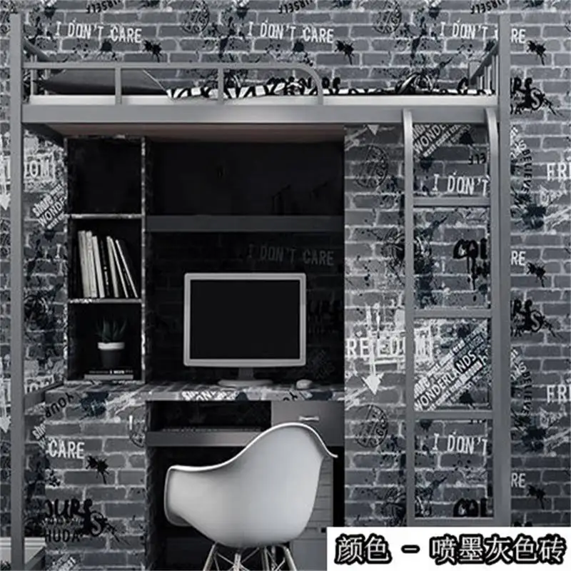 Утолщенные самоклеящиеся обои с 3d-изображением кирпича английского алфавита в