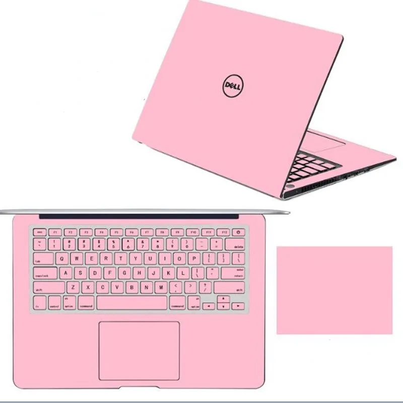 Розовый Наклейка для ноутбука acer dell hp lenovo samsung 12 13 14 15,6 дюймов, защитная пленка для экрана клавиатуры, водонепроницаемая - Цвет: Розовый