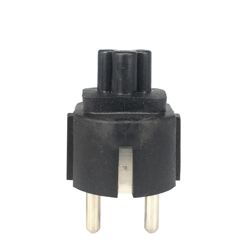 Европейский переходник CEE7/7 Schuko с 2 круглыми штырьками на IEC320 C5 для розетки