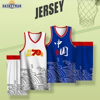full sublimation basketball jerseys for men uniform china letter printed customizable team name logo sports training tracksuits