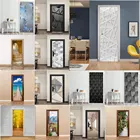 3D обои для украшения двери, фотообои, самоклеящаяся водостойкая наклейка, постер для дома, двери, обновления, Настенная Наклейка