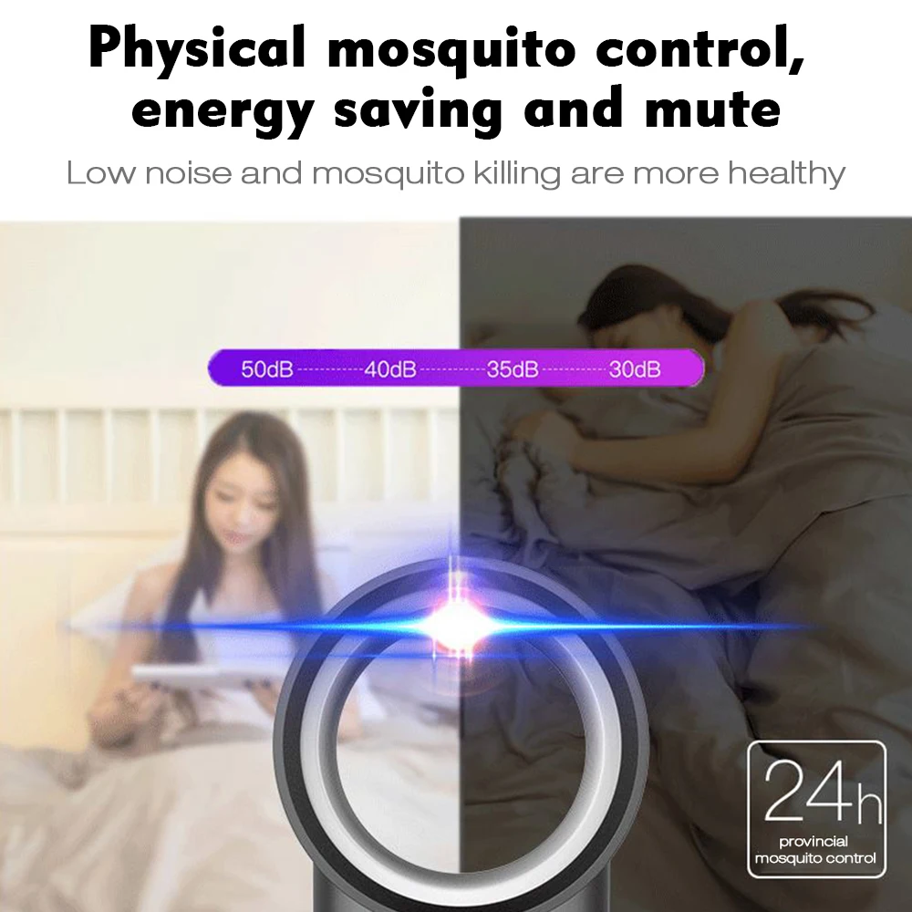 Электронная ловушка для уничтожения комаров от мотыльков светодиодная Ночная