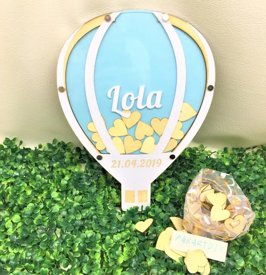 Индивидуальная деревенская деревянная Свадебная Гостевая книга с воздушными