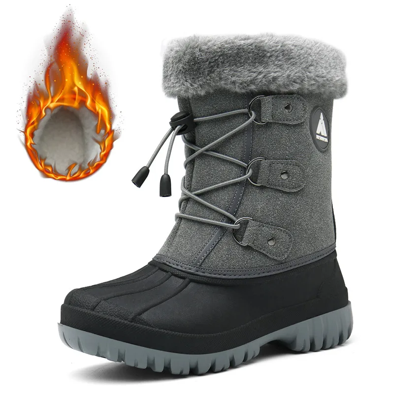 Уличные ботинки для девочек зимние детские кроссовки мальчиков теплые плюшевые