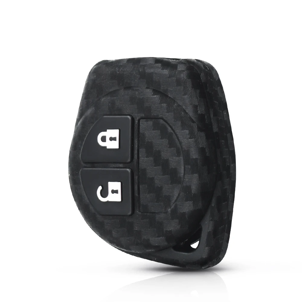 Силиконовый чехол KEYYOU для ключей из углеродного волокна резиновый Suzuki Grand Vitara Swift