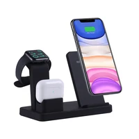 3 in 1 wireless charger 10w fast charge for iphone 12 pro se2 charger dock for apple watch airpods pro wireless charge stand