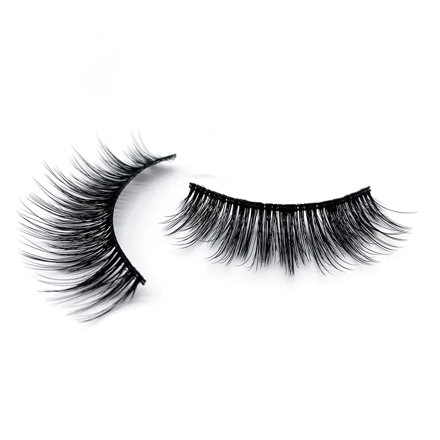 Мигающая девушка 1 пара ручной работы 3D 100% норковые ресницы макияж