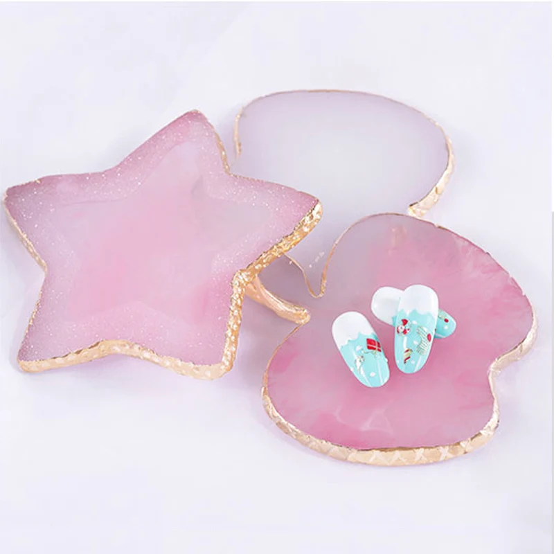 Акриловый дисплей для дизайна ногтей из натуральной смолы 1 шт. демонстрационная