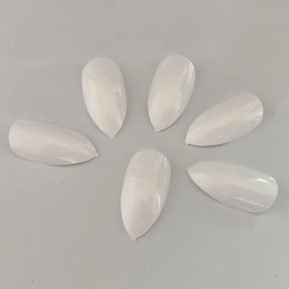 100 шт. Типсы для дизайна ногтей плоская форма полное покрытие искусственные набор