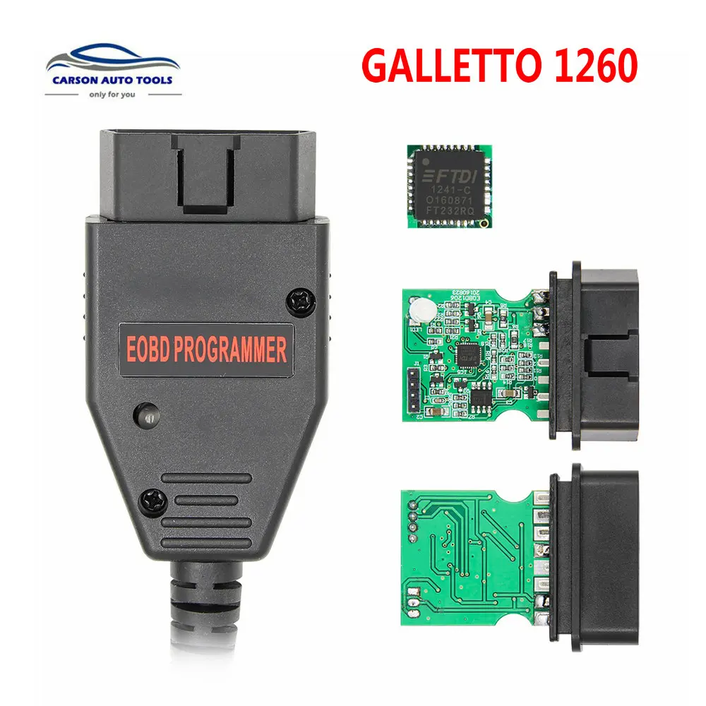 

Newest Galletto 1260 ECU Chip Tuning Tool EOBD2 Programmer Galletto 1260 EOBD OBD2 OBDII Flasher Galletto 1260 ECU Flasher