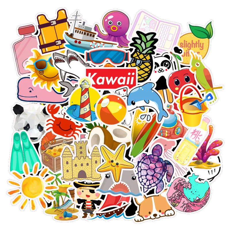 50 шт. милые наклейки Vsco для ноутбука холодильника телефона скейтборда