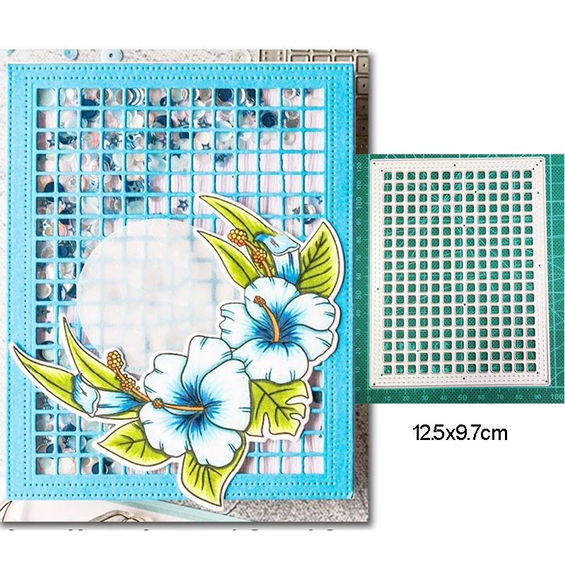 Металлический Трафаретный вырубной штамп die cut решетки фон декоративные рамки