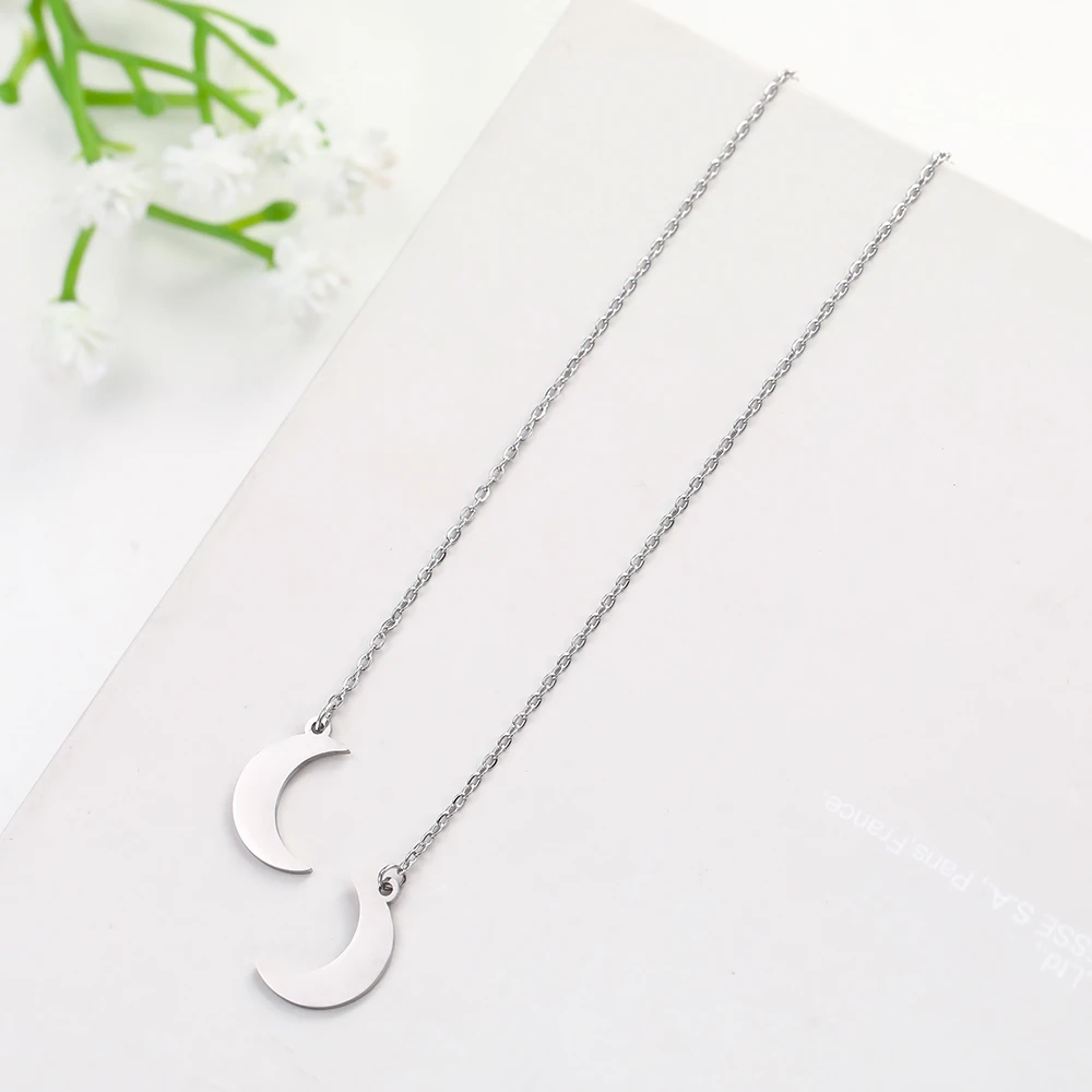 Серьги COOLTIME из нержавеющей стали с улыбающимся лицом облаком луной звездой