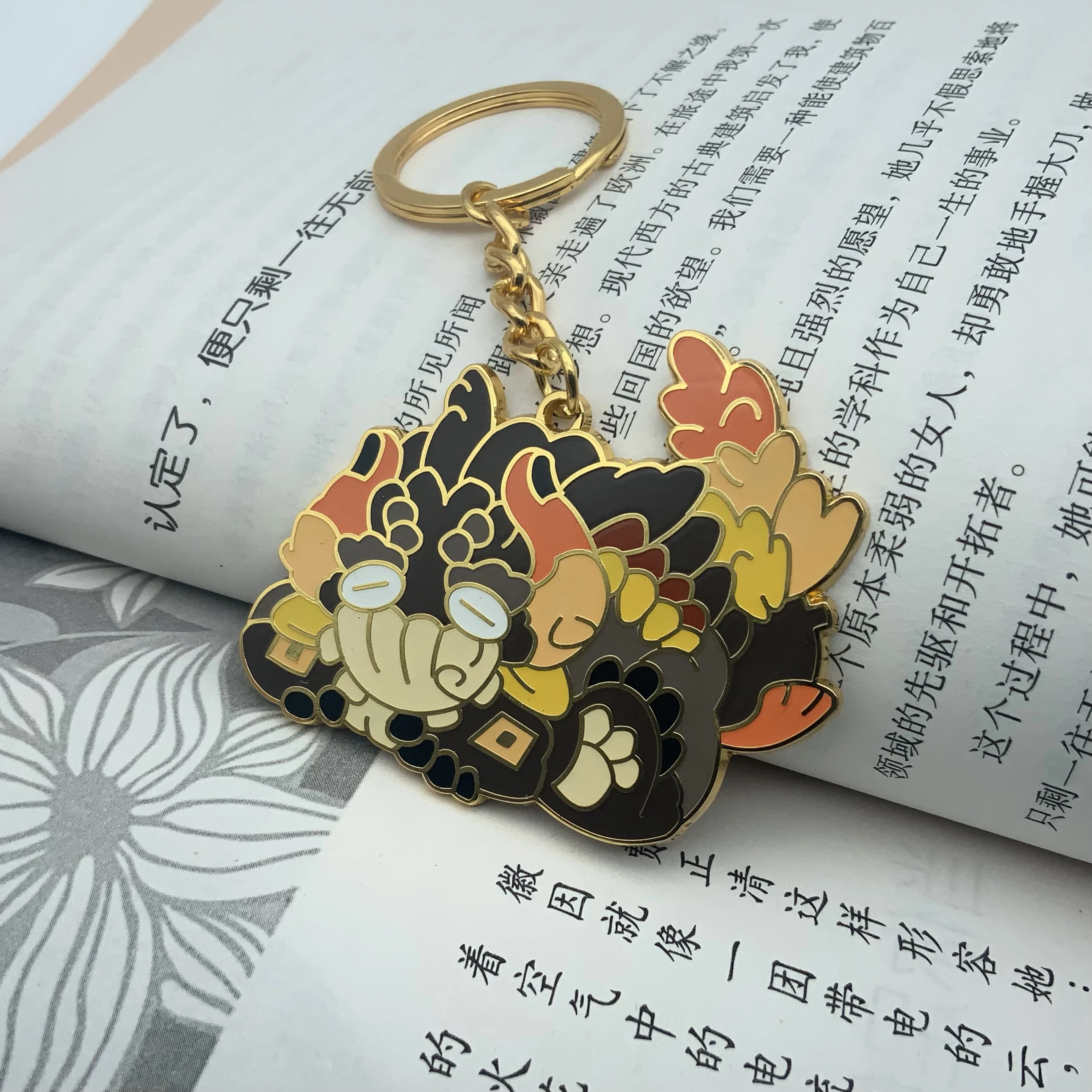 

Аниме игра Genshin Impact Zhongli Azhdaha Косплей имитация фотосумки подвеска искусственный Декор подарок для косплея