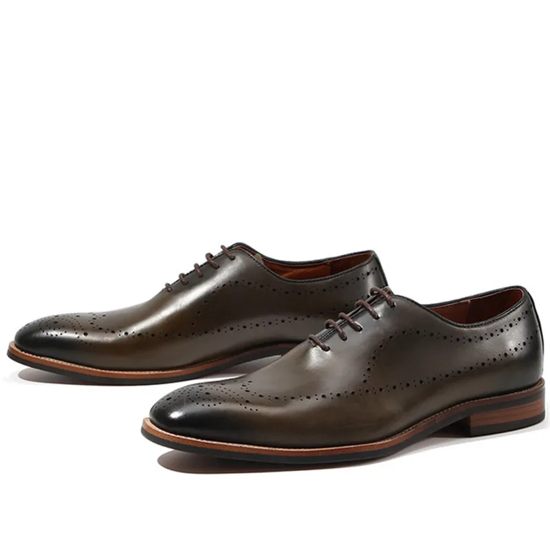 Туфли мужские классические из натуральной кожи Роскошные туфли-оксфорды на
