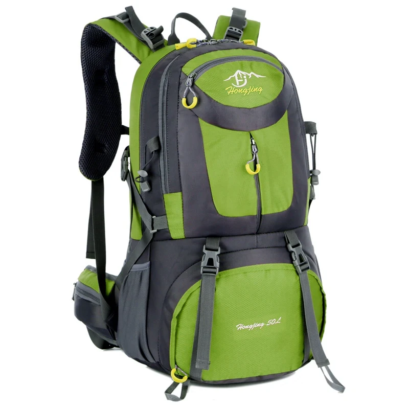 Green 40/50/60L большой Ёмкость Пеший Туризм рюкзак Для мужчин Для женщин уличные горные ботинки для скалолазания, спортивный рюкзак, рюкзак для отдыха и путешествий - Цвет: Green