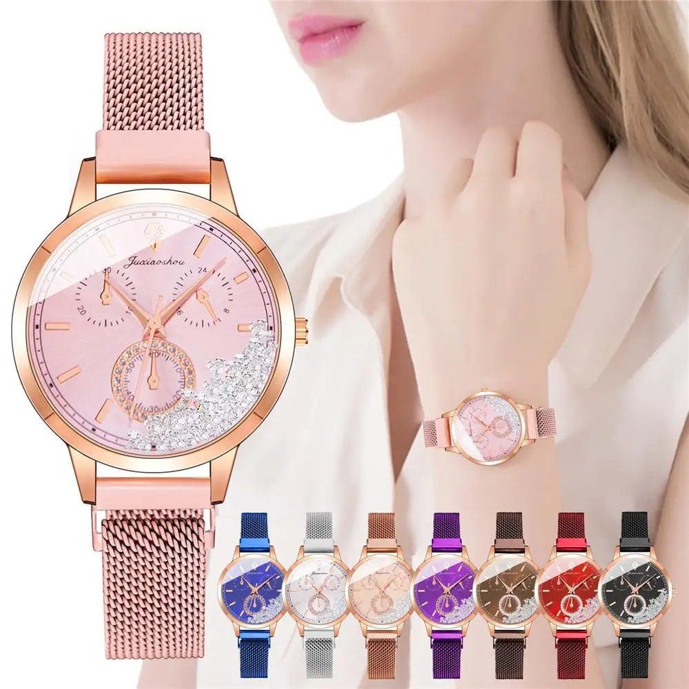 

Fashion Magnet Clasp Women Watches Luxury Rhinestone Beads Ladies Quartz Wristwatches Reloj Mujer Zegarek Damski