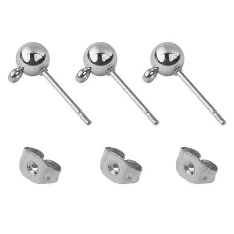 Серьги-гвоздики из нержавеющей стали SEVENWELL