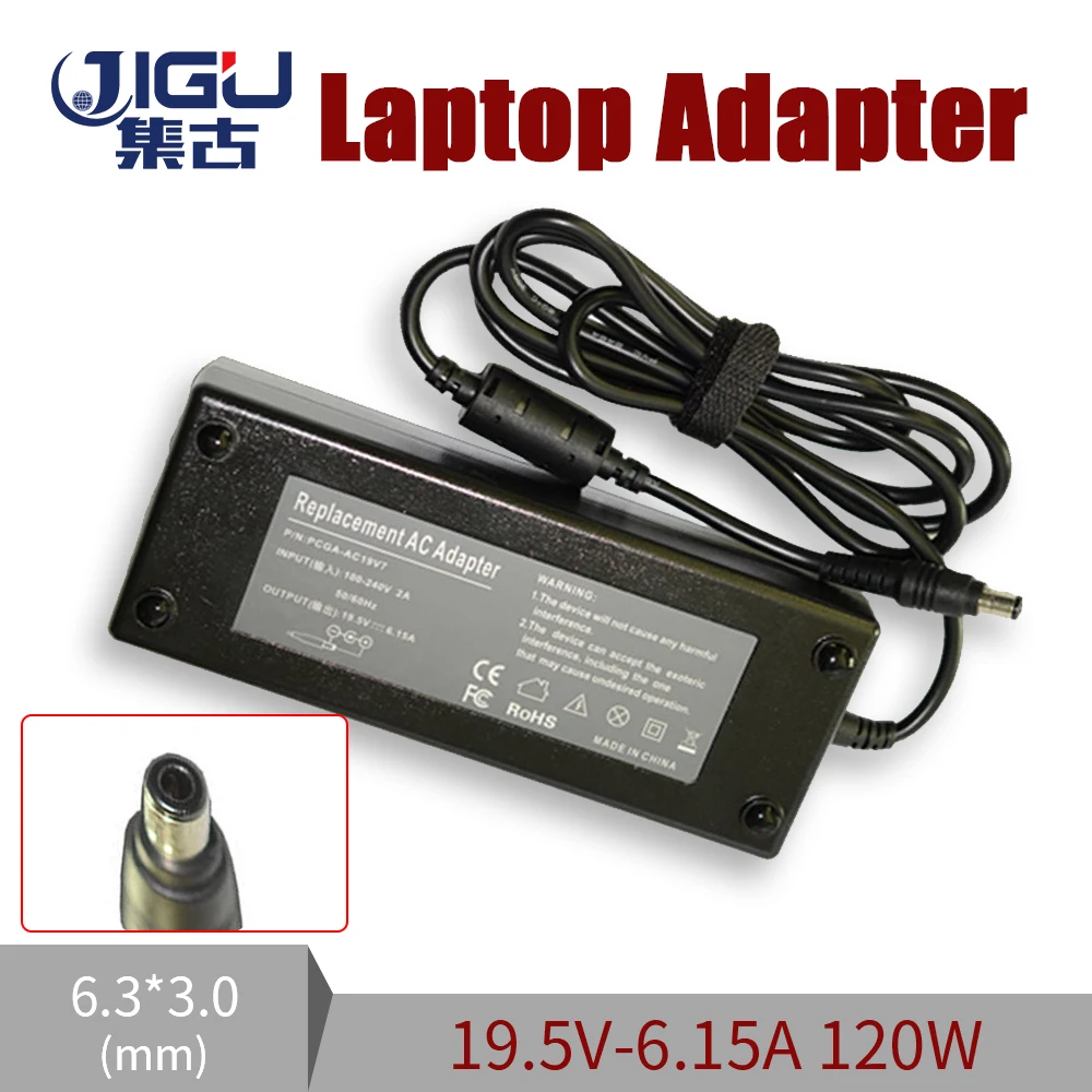 

120W 19.5V 6.15A 6.3*3.0MM Replacement For Lenovo IdeaPad Y470 Y460P Y570 A300 A700 C305 C300 C320 AC Charger Power Adapter