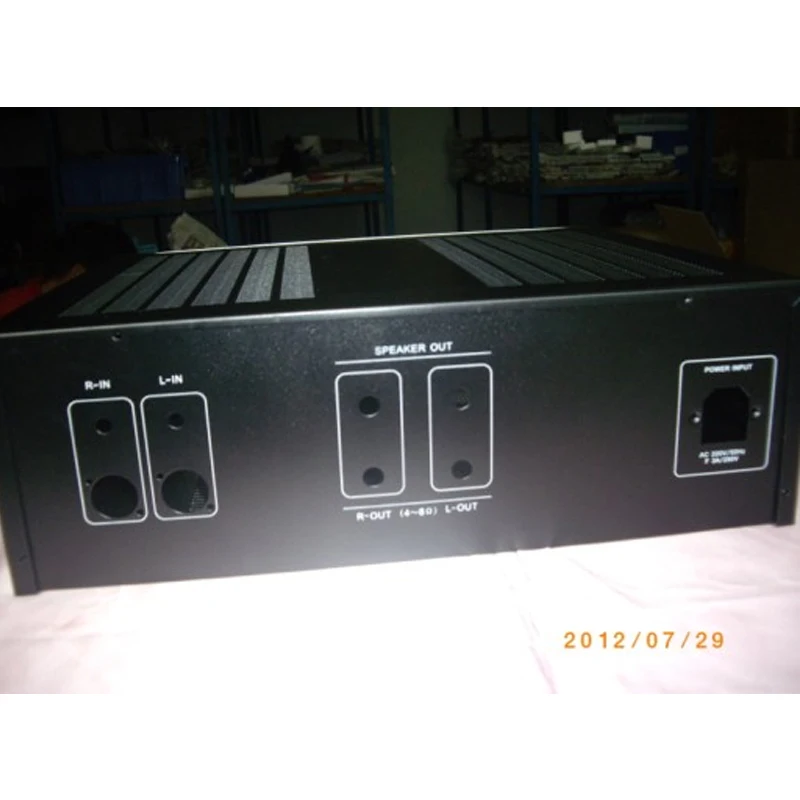 

Vogue 430*140*368mm AMP-140A Amplifier Chassis Box House DIY Enclosure With Switch Feet Amplifier Case Shell