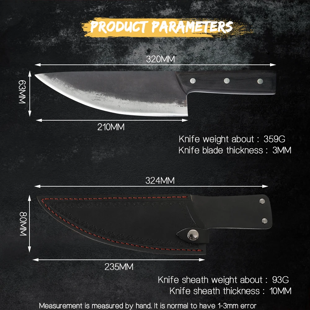 MUZ открытый/кухонный нож шеф повара для кемпинга ручной инструмент выживания