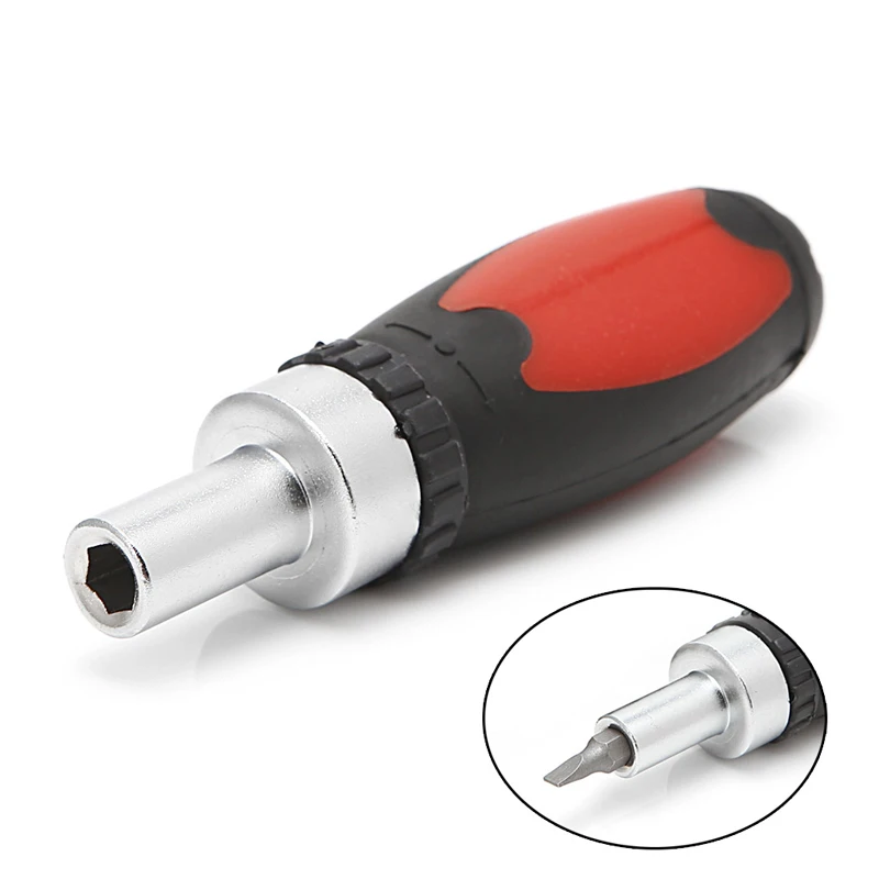 

Ratchet Wrench Screwdriver Ratchet Handle Screw Driver Carbon Steel 6.35mm