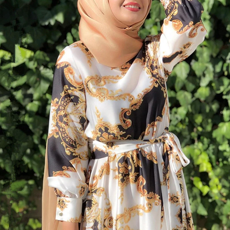 Abaya Dubai Turkey Muslim Dress Women Caftan Marocain 2022 Eid Mubarak Islamic Clothing Bohemian Long Sleeve Gowns Kimono Outfit