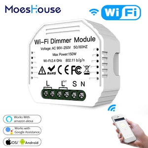 Умсветильник светодиодный регулятор яркости, wi-fi переключатель с дистанционным управлением через приложение Tuya Smart Life12 Way, работает с Alexa Echo Google Home