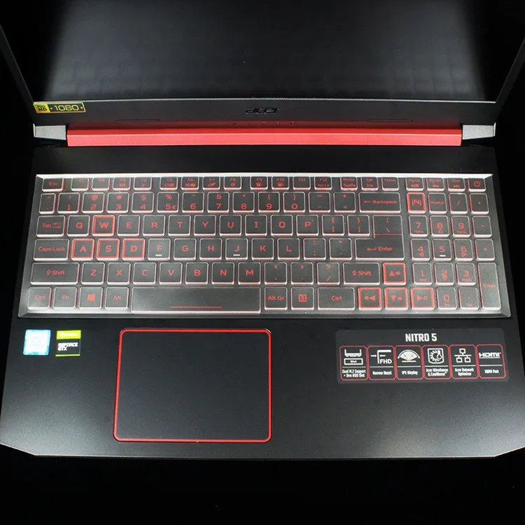 Защитный чехол для клавиатуры из ТПУ Acer Nitro 5 AN515 54 54W2 ноутбуков 6 дюймов