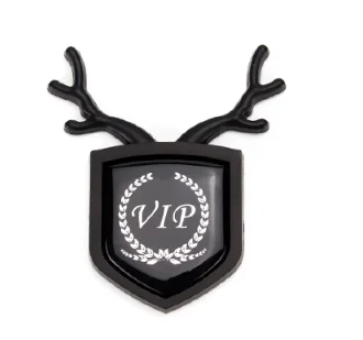 

3D Black/Silver VIP Luxury Auto Trunk Rear Fender Emblem Badge Decal Stickers JDM JP Car Accessories