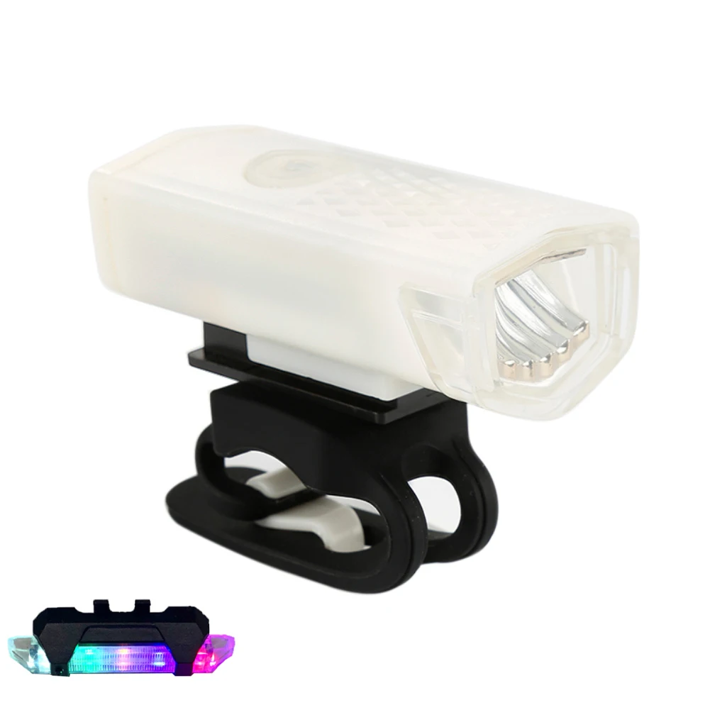 

USB Rechargeable Bike Light set MTB Bicycle Front Back Rear Taillight Cycling Safety Warning Light Waterproof Bicycle Lamp