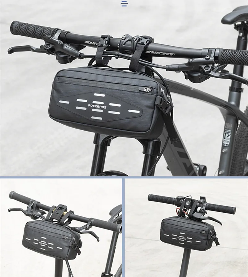 

ROCKBROS Bicycle Front Bag Cross-package Scooter Bag Cycling Basket Handlebar Bag Portable Shoulder Bag Outdoor Bike Accessories