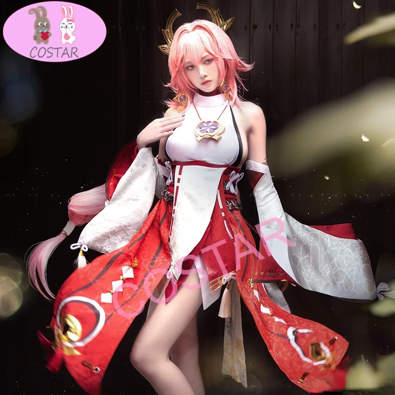 

Genshin Impact Yae Miko костюмы для косплея, карнавальный костюм на Хэллоуин