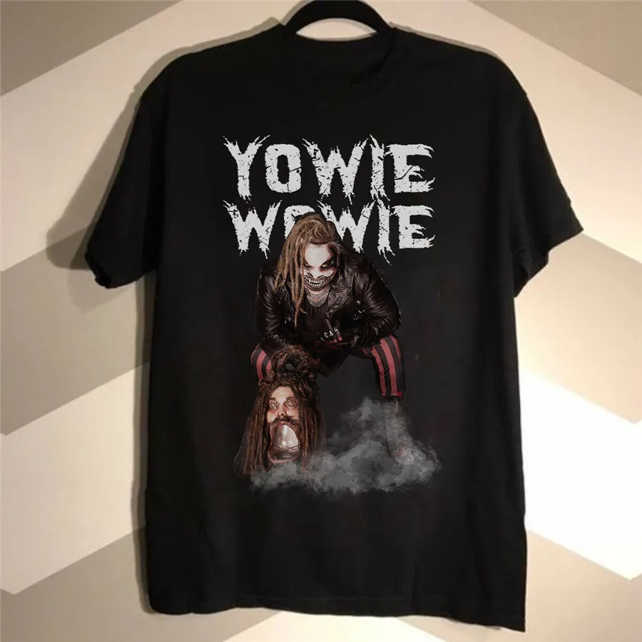 Bray Wyatt Yowie Wowie унисекс черная рубашка модная футболка крутой модный дизайн|Мужские