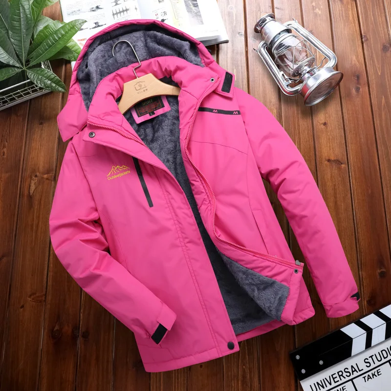 Зимняя уличная водонепроницаемая куртка для пеших прогулок и лыж женские