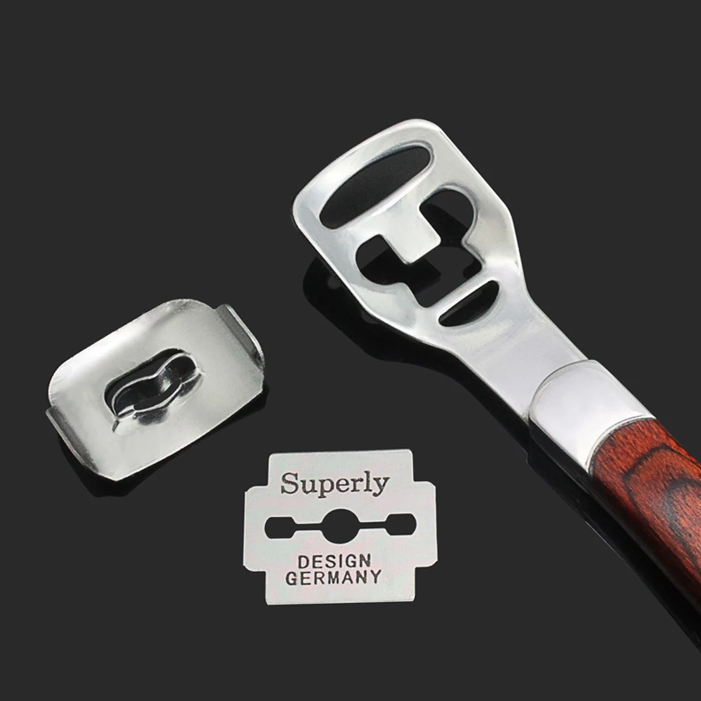 1 шт. из массива дерева Нержавеющая сталь кожи очистки фруктов и овощей