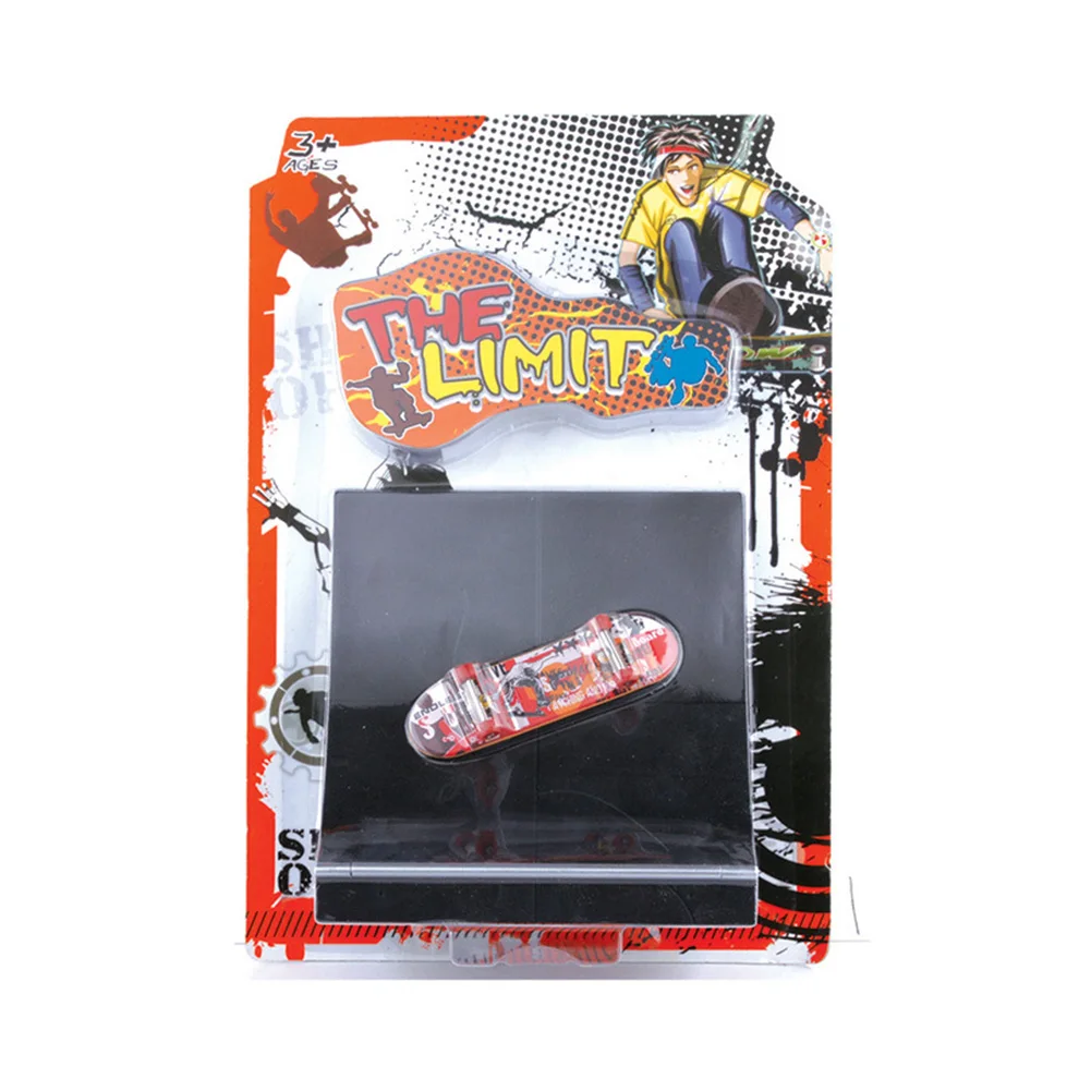 

Finger Skateboard Venue Set Alloy Bracket Scooter Graffiti Children's Fingertip Skateboard Educational Toy Board Game