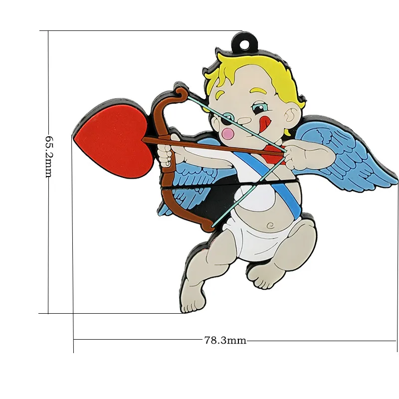 Стиль Love Heart, Usb флеш-накопитель, ручка-накопитель, 4 ГБ, 8 ГБ, 16 ГБ, 64 ГБ, милый мальчик, Купидон, usb-флешка, флешка, Usb 2,0, U диск, флешка