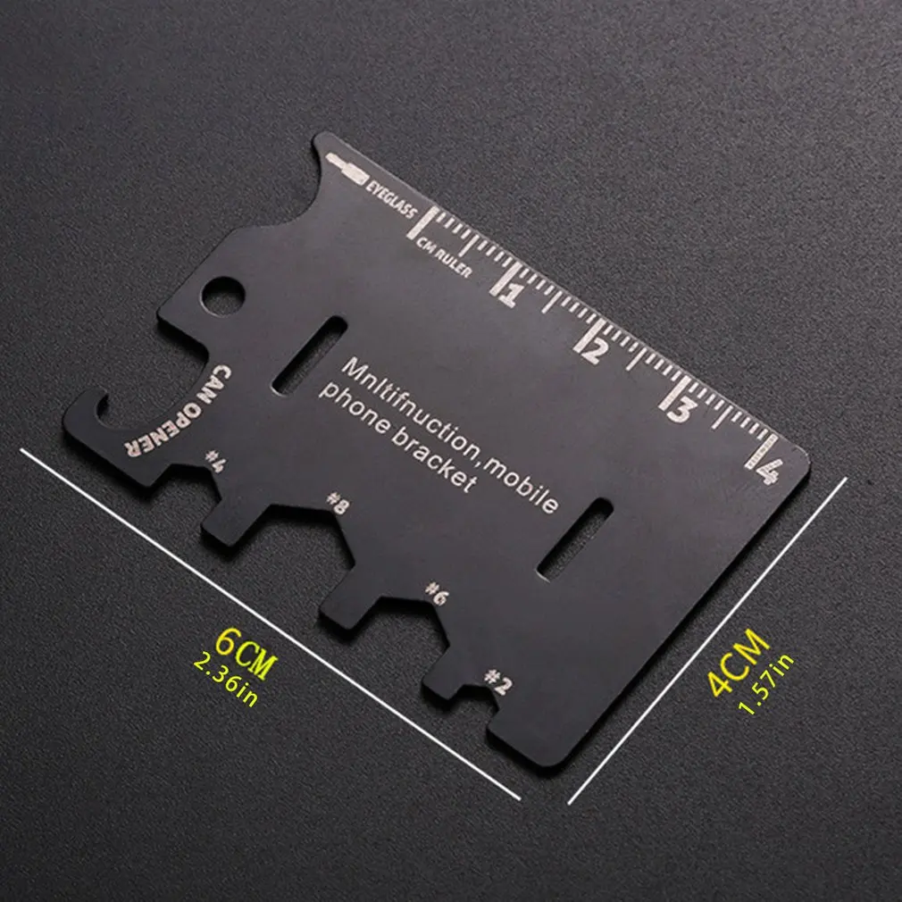 

Survival Card Tool Bottle-Opener Whistle Knife Outdoor Emergency Kit Multifunctional Mini Tactical Tools