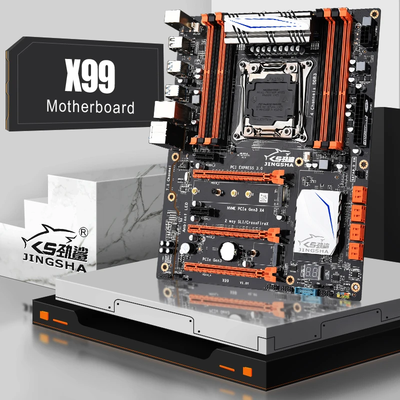 Preise JINGSHA Motherboard X99 Chipsatz Mainboard Lga 2011-3 WIFI Mutter Board Support Intel Xeon E5-2678v3 / 2669v3 Anwendbar Bergbau