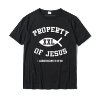 property of jesus bible scripture verse christian camisas tshirts retro cool cotton youth t shirt slim fit