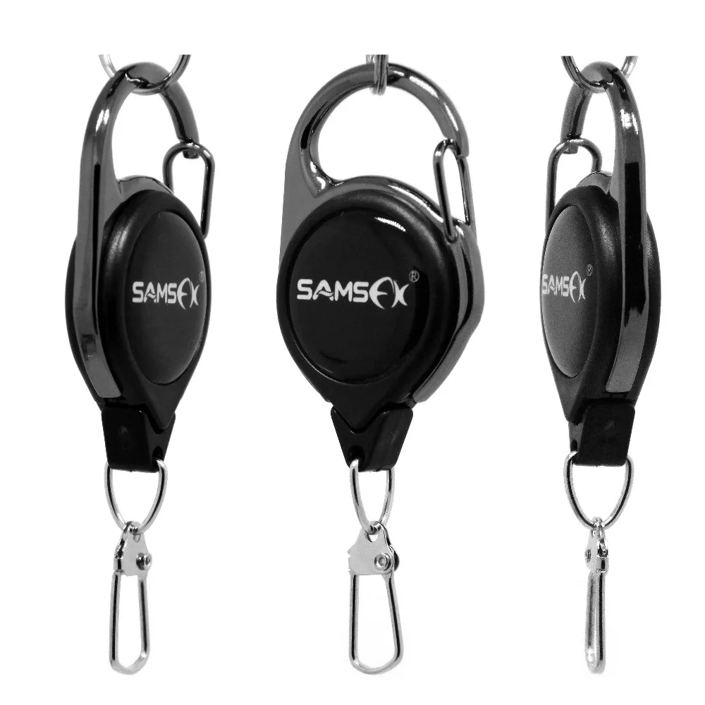 SAMSFX инструменты для ловли нахлыстом Zinger Ретрактор экстрактор держатель троса выдвижная катушка клип эмблема рыбка держатель снасти Аксессуары