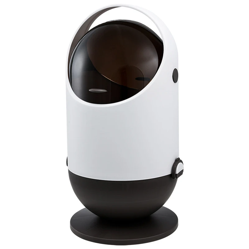 

Robote Desktop Multifunctional Trash Can Car Trash Can Bucket Garbage Bin Living Room Office Kawaii Cute Trash Bin For Bedroom