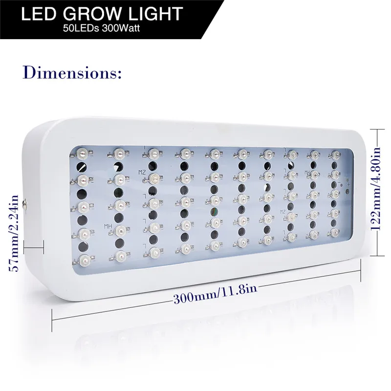 Koop Led Grow Light Panel Full Spectrum Met Uv Ir 300W Groeiende Lampen Hydrocultuur Opknoping Kit Voor Indoor Planten Bloem Zaad Phyto Lamp