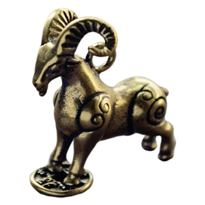 

Deer Casting Animal Brass Figurine Abstract Geometric Style Metal Retro Sculpture Home Office Room Desktop Decoration Gift Diy