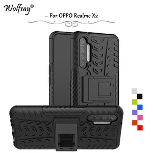 For Realme X2 Case Shockproof Armor Rubber Hard Back PC Phone Case For OPPO Realme X2 Protective Cover For OPPO Realme X2 XT
